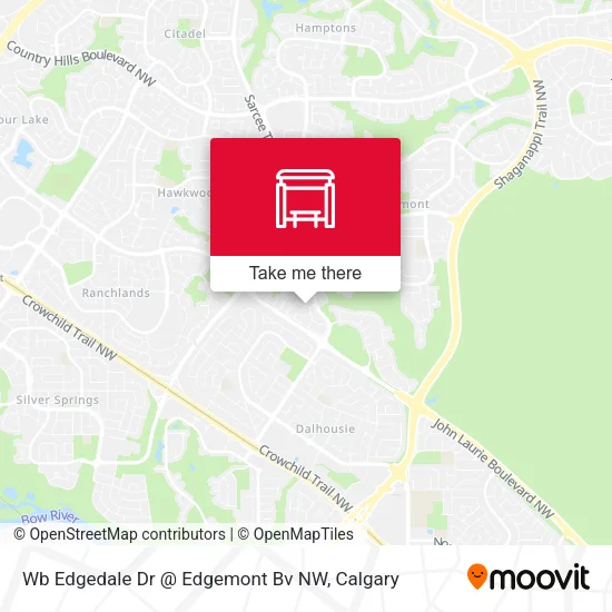 Wb Edgedale Dr @ Edgemont Bv NW map