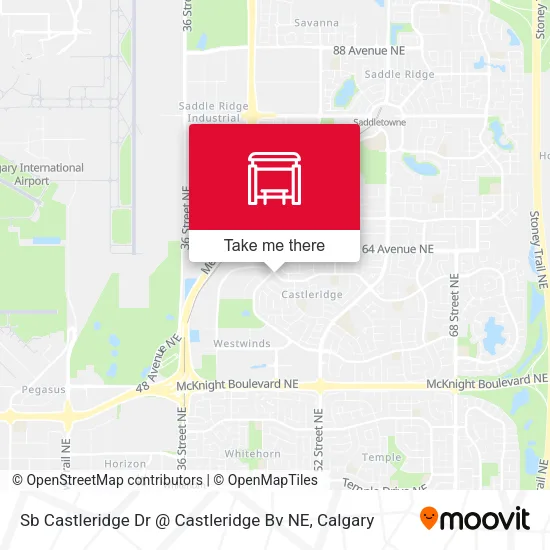 Sb Castleridge Dr @ Castleridge Bv NE map