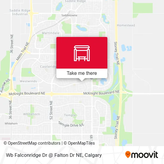 Wb Falconridge Dr @ Falton Dr NE map
