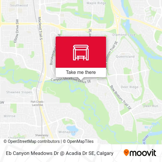 Eb Canyon Meadows Dr @ Acadia Dr SE map