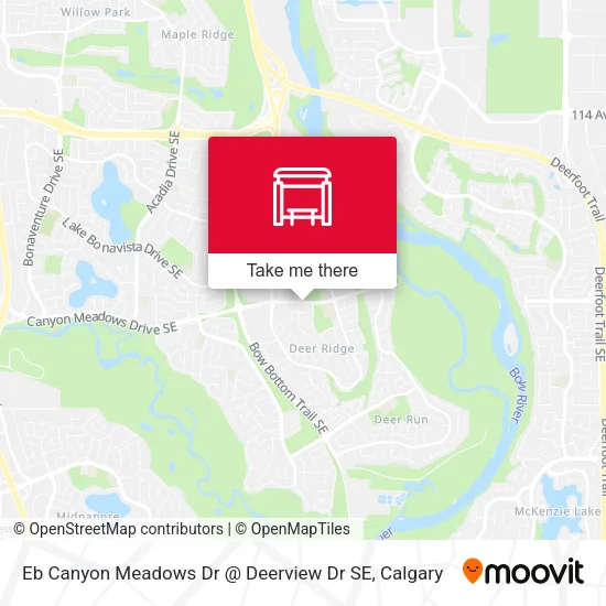 Eb Canyon Meadows Dr @ Deerview Dr SE map