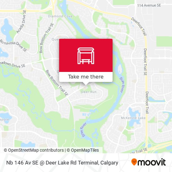 Nb 146 Av SE @ Deer Lake Rd Terminal map