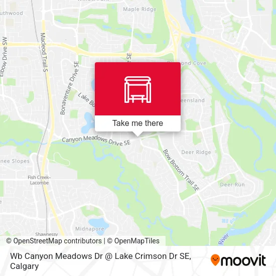 Wb Canyon Meadows Dr @ Lake Crimson Dr  SE map