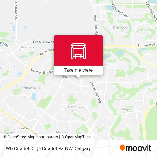 Wb Citadel Dr @ Citadel Pa NW map