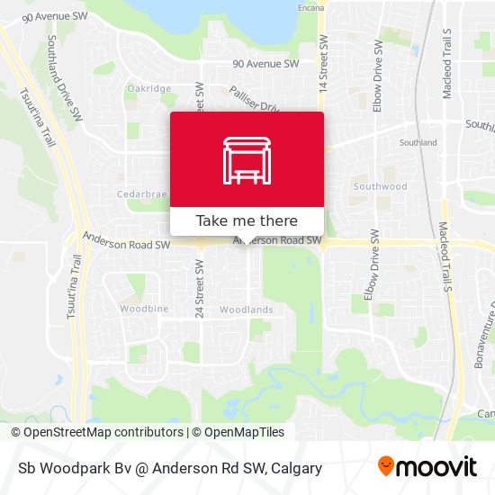 Sb Woodpark Bv @ Anderson Rd SW map