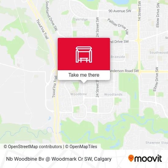 Nb Woodbine Bv @ Woodmark Cr SW map