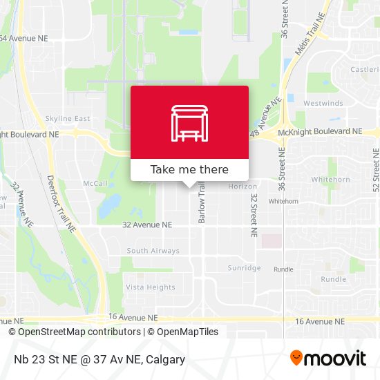 Nb 23 St NE @ 37 Av NE map