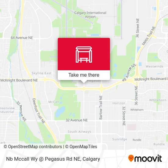 Nb Mccall Wy @ Pegasus Rd NE map