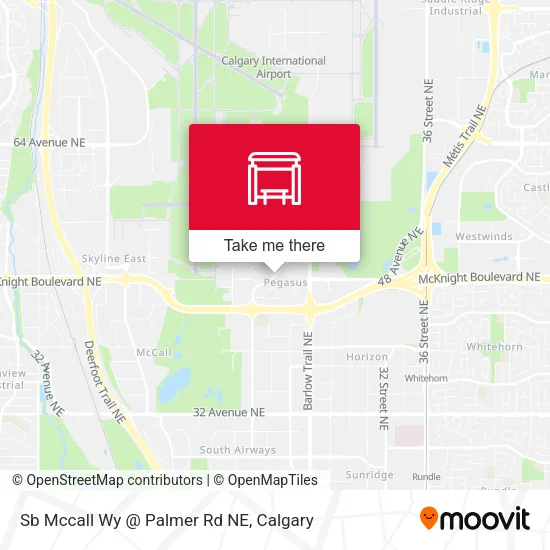 Sb Mccall Wy @ Palmer Rd NE map