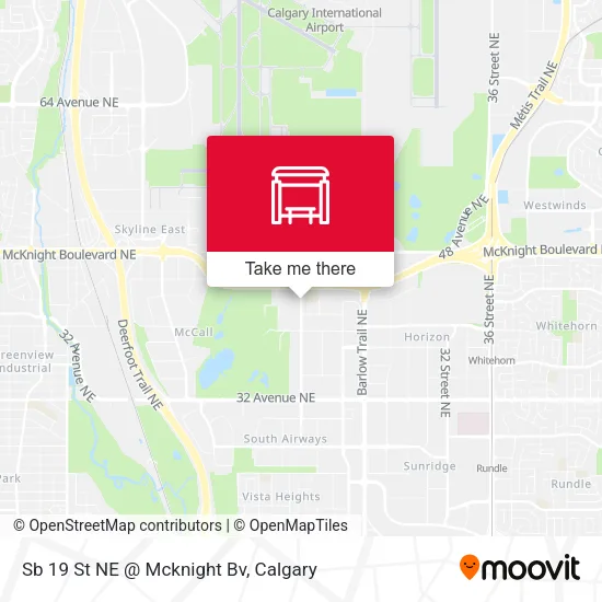 Sb 19 St NE @ Mcknight Bv map