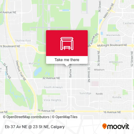 Eb 37 Av NE @ 23 St NE map