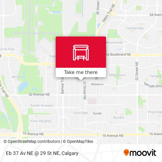 Eb 37 Av NE @ 29 St NE map