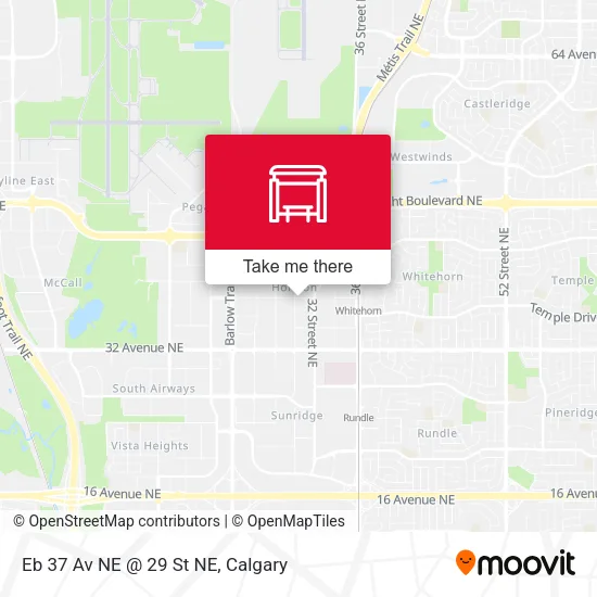 Eb 37 Av NE @ 29 St NE map
