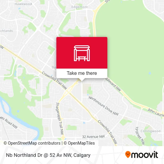 Nb Northland Dr @ 52 Av NW map
