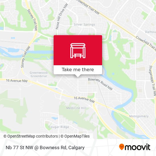 Nb 77 St NW @ Bowness Rd map