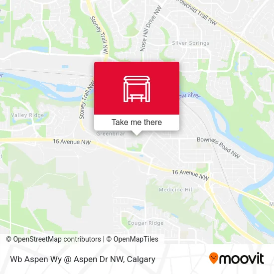 Wb Aspen Wy @ Aspen Dr NW map
