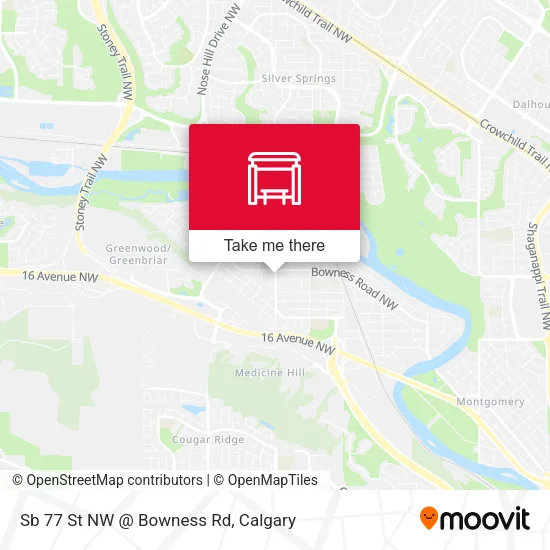 Sb 77 St NW @ Bowness Rd plan