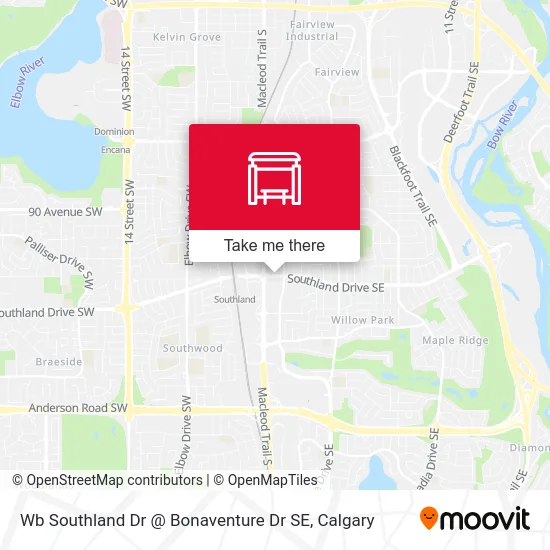Wb Southland Dr @ Bonaventure Dr SE map