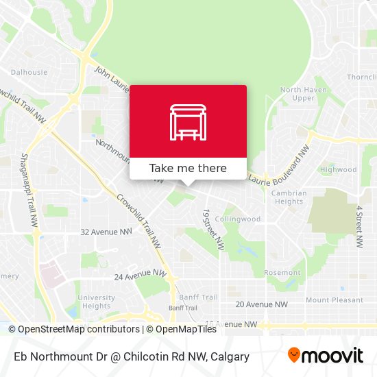 Eb Northmount Dr @ Chilcotin Rd NW map