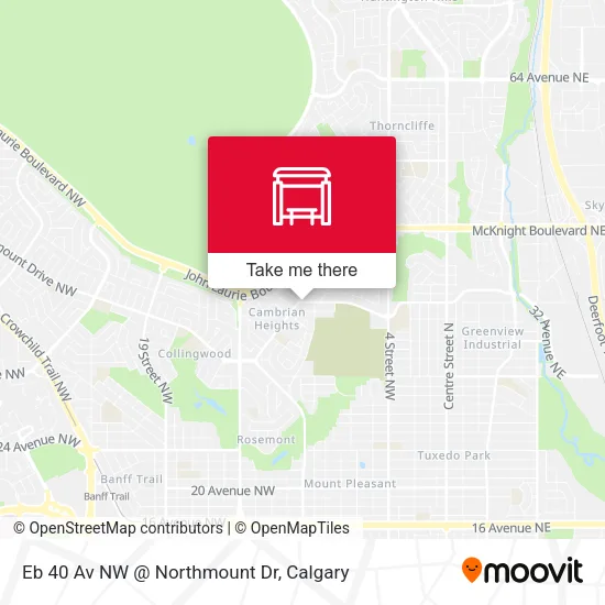 Eb 40 Av NW @ Northmount Dr map