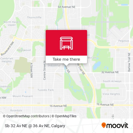 Sb 32 Av NE @ 36 Av NE map
