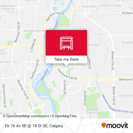Eb 76 Av SE @ 18 St SE map