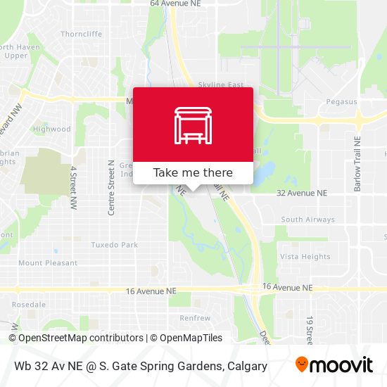 Wb 32 Av NE @ S. Gate Spring Gardens map