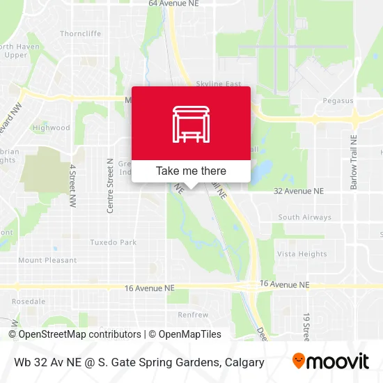 Wb 32 Av NE @ S. Gate Spring Gardens map