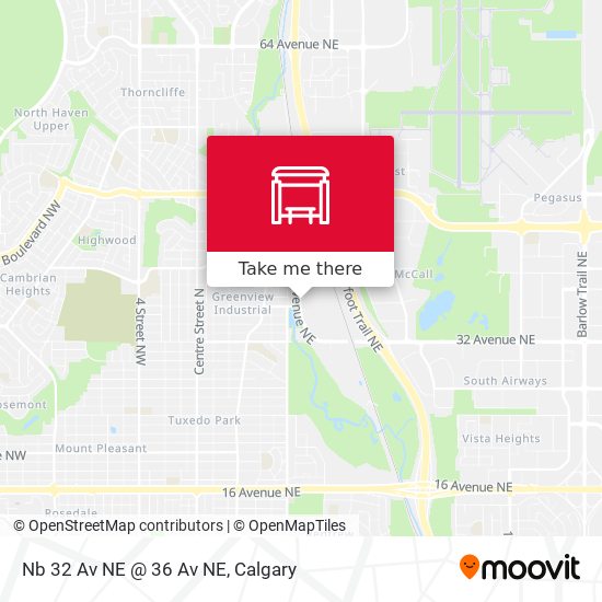 Nb 32 Av NE @ 36 Av NE map