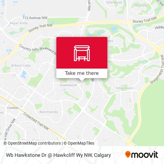Wb Hawkstone Dr @ Hawkcliff Wy NW map