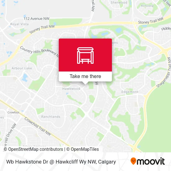 Wb Hawkstone Dr @ Hawkcliff Wy NW map