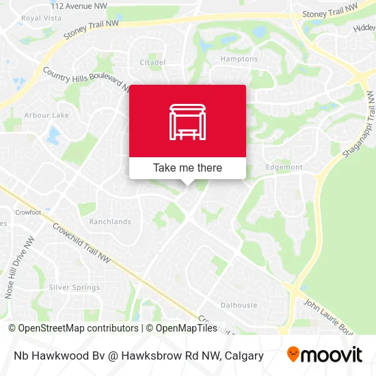 Nb Hawkwood Bv @ Hawksbrow Rd NW map