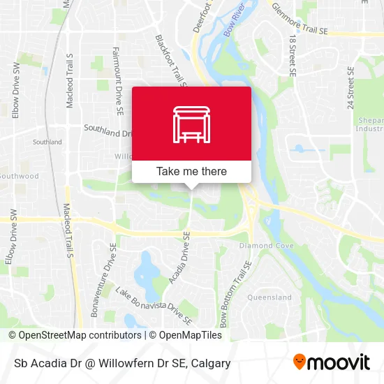 Sb Acadia Dr @ Willowfern Dr SE map