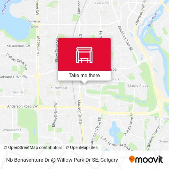 Nb Bonaventure Dr @ Willow Park Dr SE map