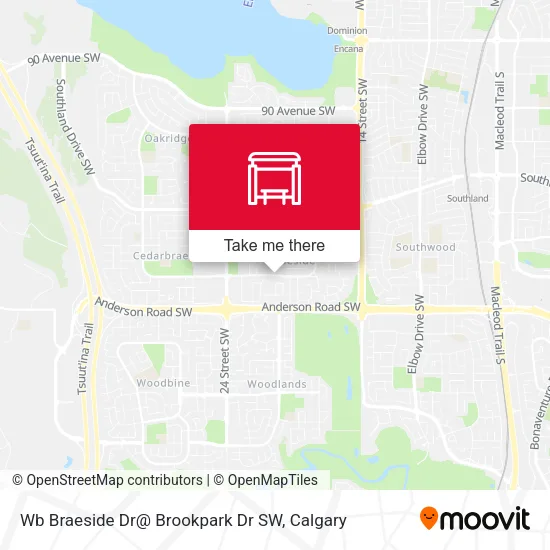 Wb Braeside Dr@ Brookpark Dr SW plan