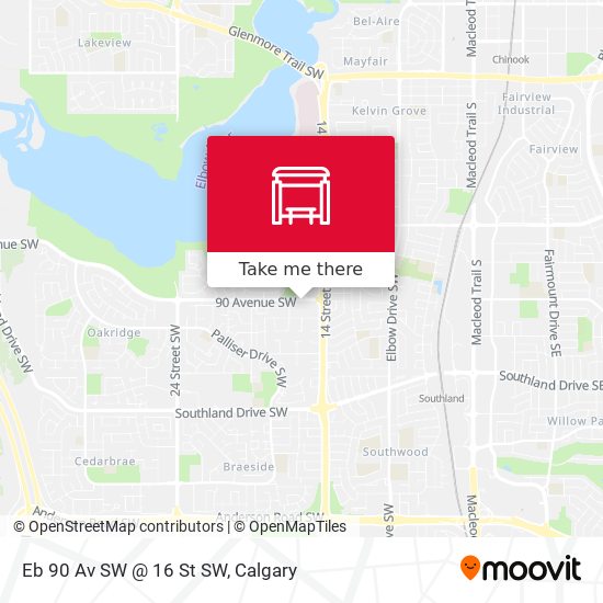 Eb 90 Av SW @ 16 St SW map