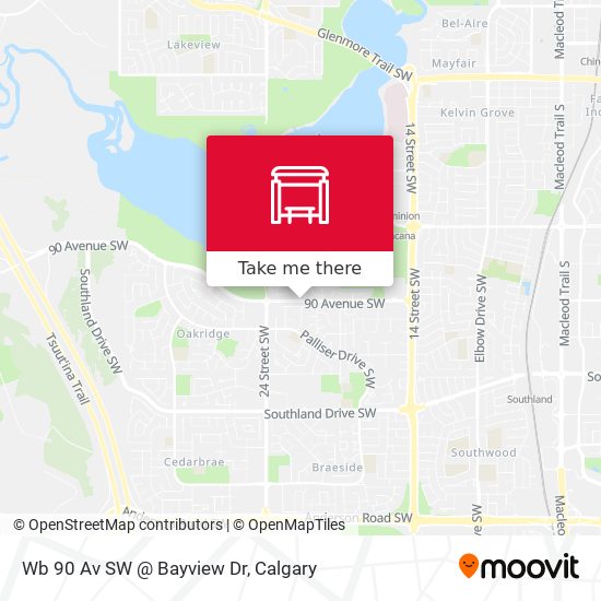 Wb 90 Av SW @ Bayview Dr map