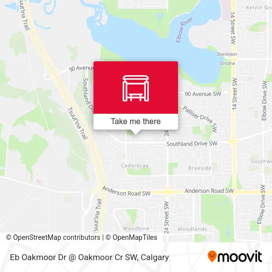 Eb Oakmoor Dr @ Oakmoor Cr SW map