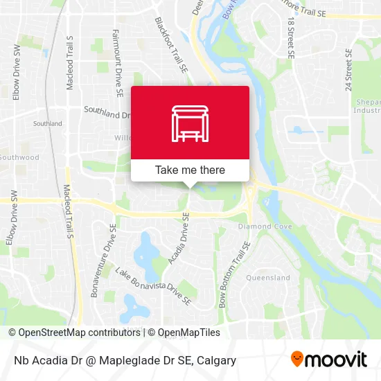 Nb Acadia Dr @ Mapleglade Dr SE map
