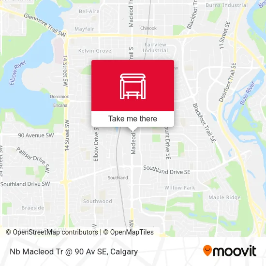 Nb Macleod Tr @ 90 Av SE map