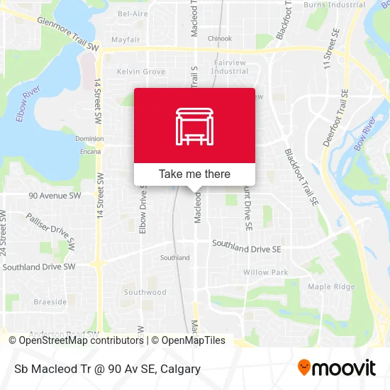 Sb Macleod Tr @ 90 Av SE map