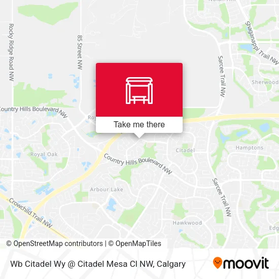 Wb Citadel Wy @ Citadel Mesa Cl NW map