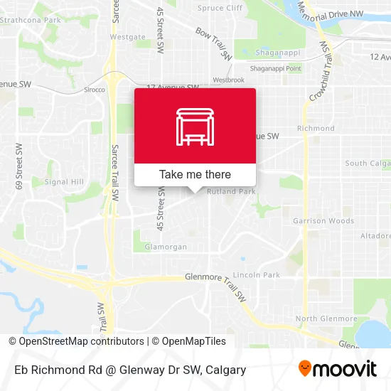 Eb Richmond Rd @ Glenway Dr SW map