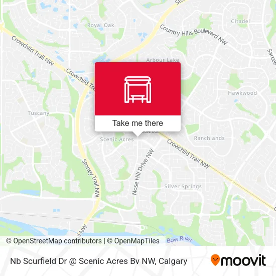 Nb Scurfield Dr @ Scenic Acres Bv NW map