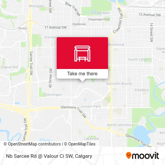 Nb Sarcee Rd @ Valour Ci SW plan