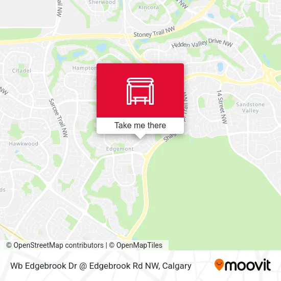 Wb Edgebrook Dr @ Edgebrook Rd NW map