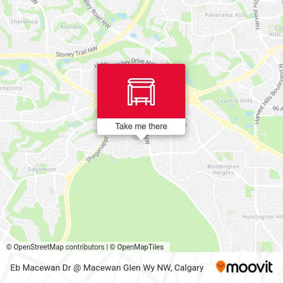 Eb Macewan Dr @ Macewan Glen Wy NW map