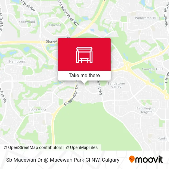 Sb Macewan Dr @ Macewan Park Cl NW map