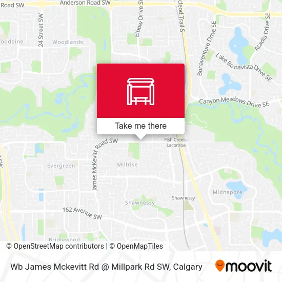 Wb James Mckevitt Rd @ Millpark Rd SW map
