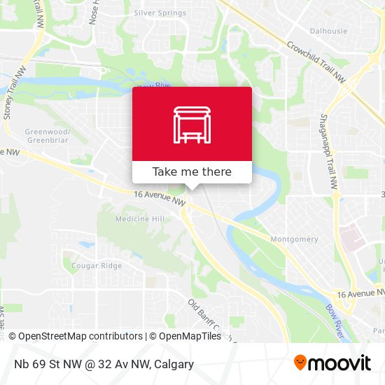 Nb 69 St NW @ 32 Av NW map